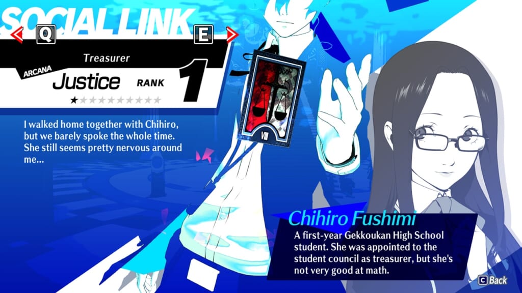 Persona 3 Reload (P3RE, Persona 3 Remake) - Chihiro Fushimi Social Link Guide (Skills, Dialogue Choices, Romance Options)