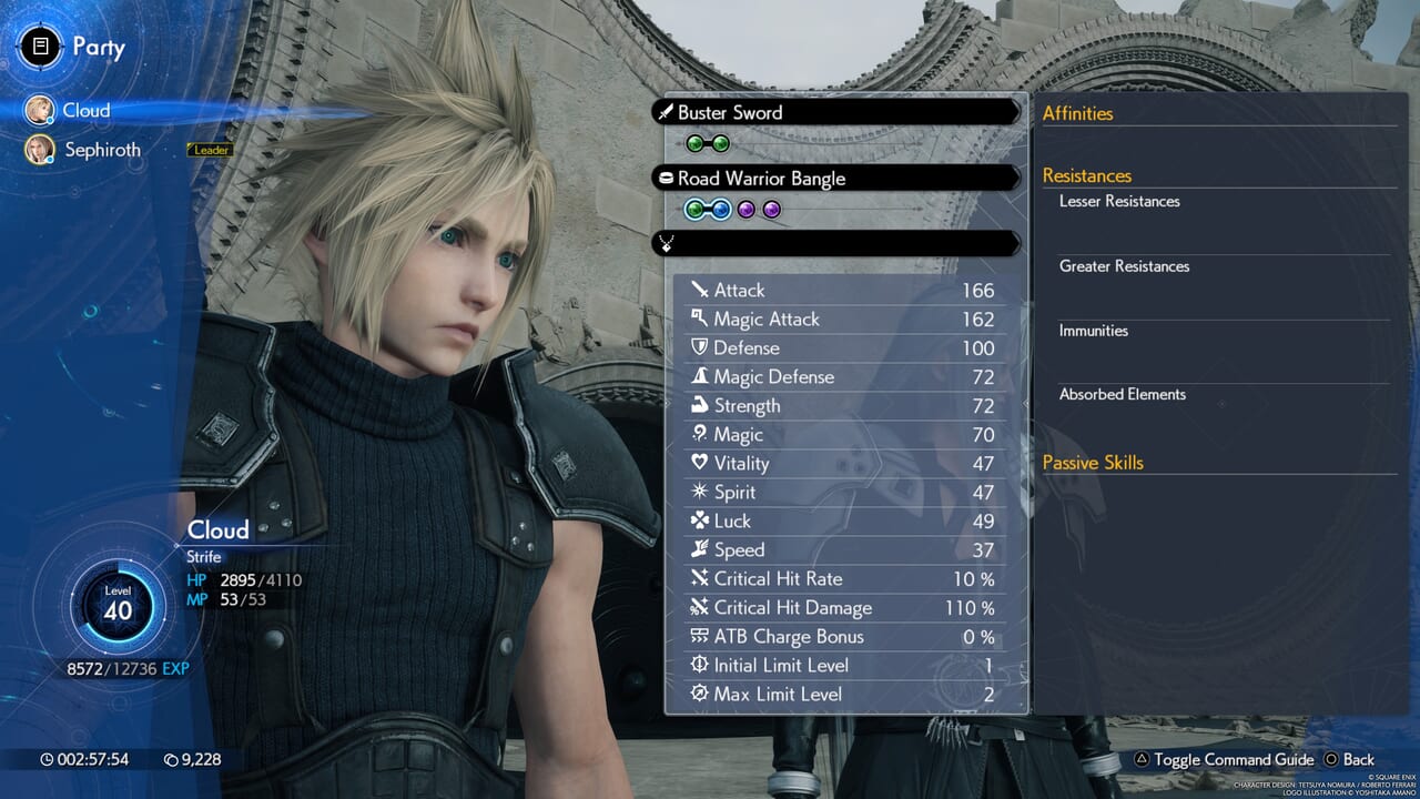 Final Fantasy 7 Rebirth (FF7 Rebirth) - Cloud Stats (Demo)