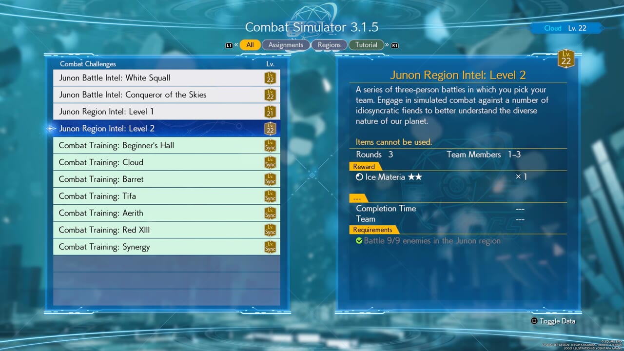 Final Fantasy 7 Rebirth (FF7 Rebirth) - Combat Simulator Challenges 1