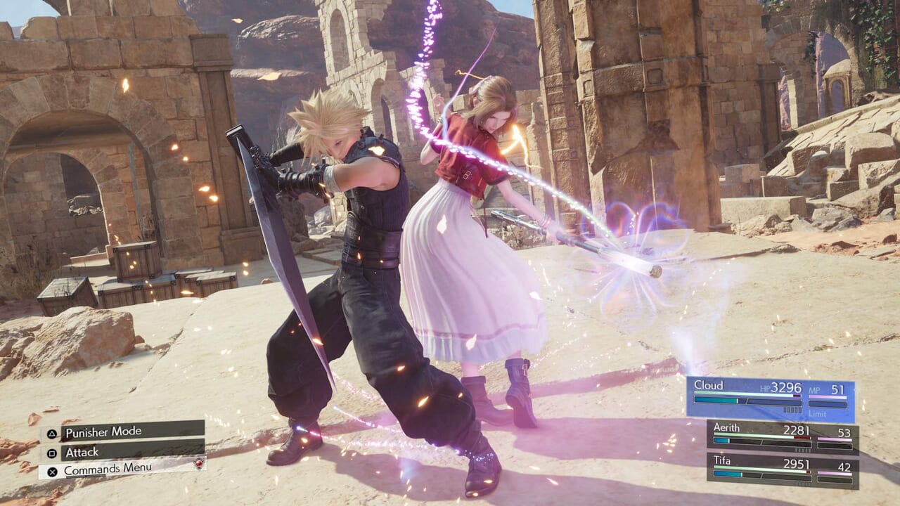 Final Fantasy 7 Rebirth (FF7 Rebirth) - Firework Blade (Cloud and Aerith Synergy Ability)