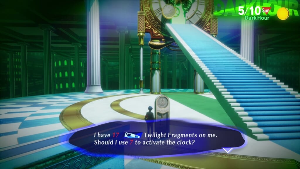 Persona 3 Reload (P3RE, Persona 3 Remake) - Twilight Fragment Clock for HP Healing and SP Recovery
