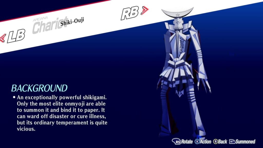 Persona 3 Reload: Episode Aigis (Persona 3 Remake, P3R) - Shiki-Ouji (Chariot) Persona Guide