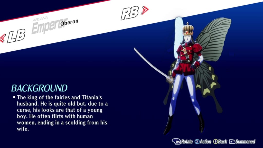 Persona 3 Reload: Episode Aigis (Persona 3 Remake, P3R) - Oberon (Emperor) Persona Guide