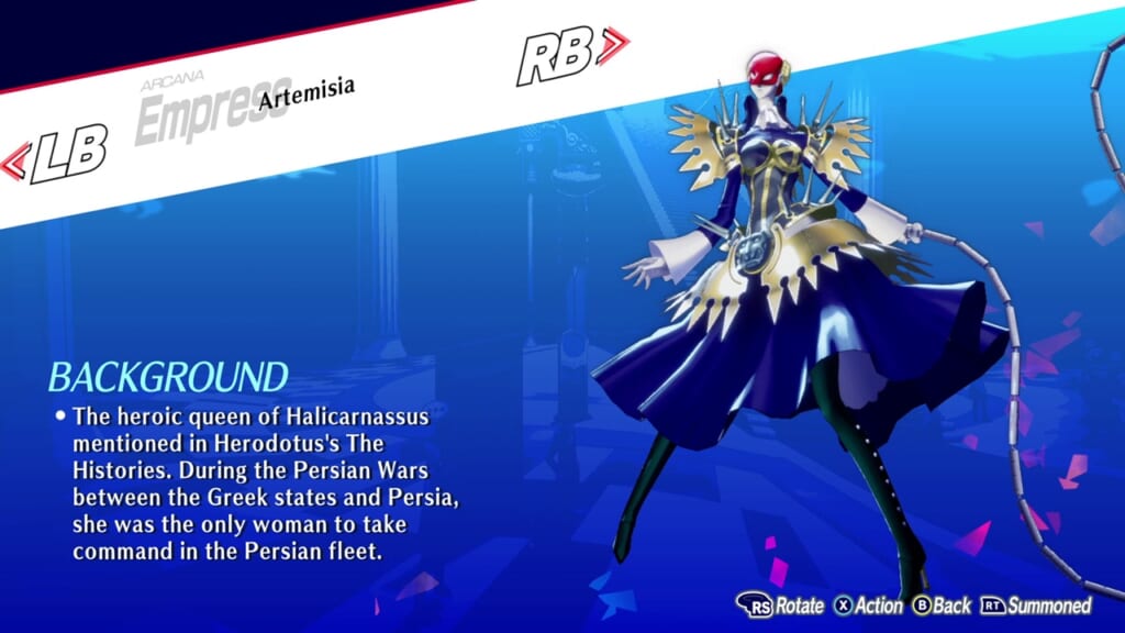 Persona 3 Reload: Episode Aigis (Persona 3 Remake, P3R) - Artemesia (Empress) Persona Guide