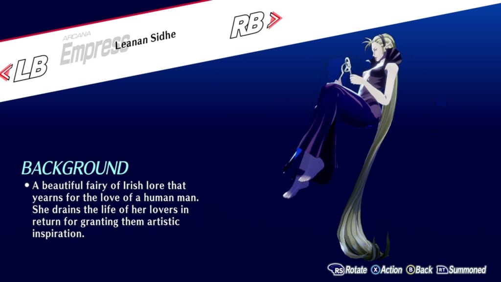 Persona 3 Reload: Episode Aigis (Persona 3 Remake, P3R) - Leanan Sidhe (Empress) Persona Guide