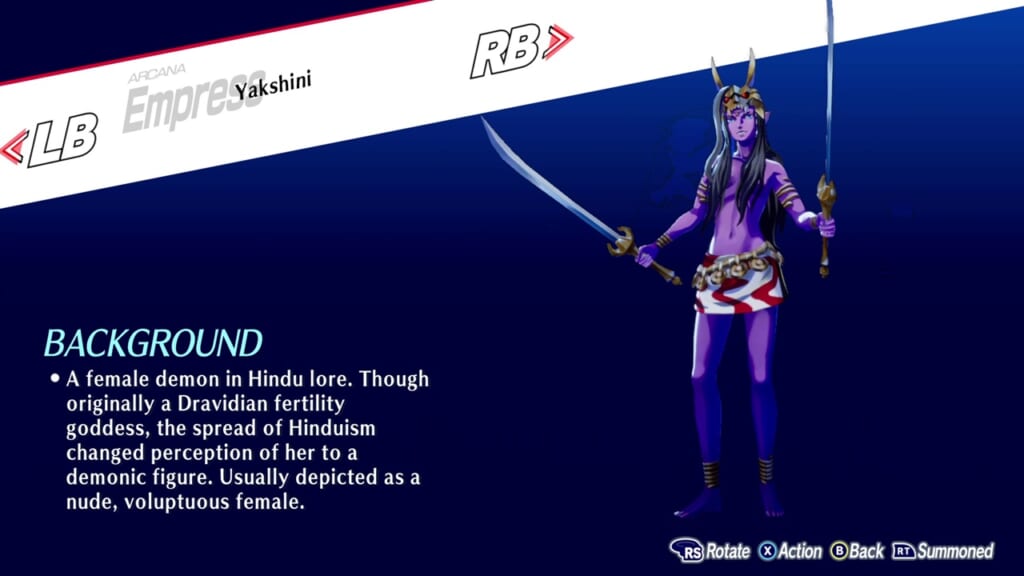 Persona 3 Reload: Episode Aigis (Persona 3 Remake, P3R) - Yakshini / Yaksini (Empress) Persona Guide