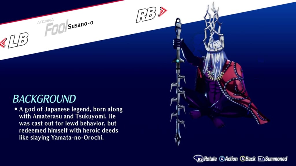 Persona 3 Reload: Episode Aigis (Persona 3 Remake, P3R) - Susano-o (Fool) Persona Guide