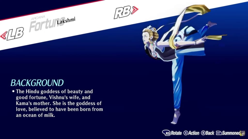 Persona 3 Reload: Episode Aigis (Persona 3 Remake, P3R) - Lakshmi / Lakshimi (Fortune) Persona Guide