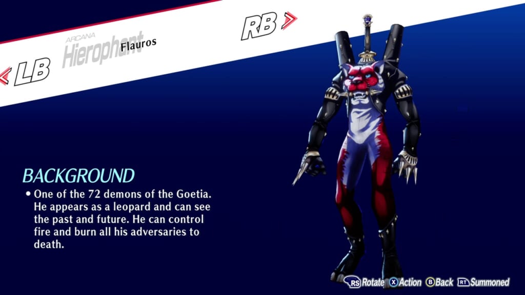 Persona 3 Reload: Episode Aigis (Persona 3 Remake, P3R) - Flauros (Hierophant) Persona Guide