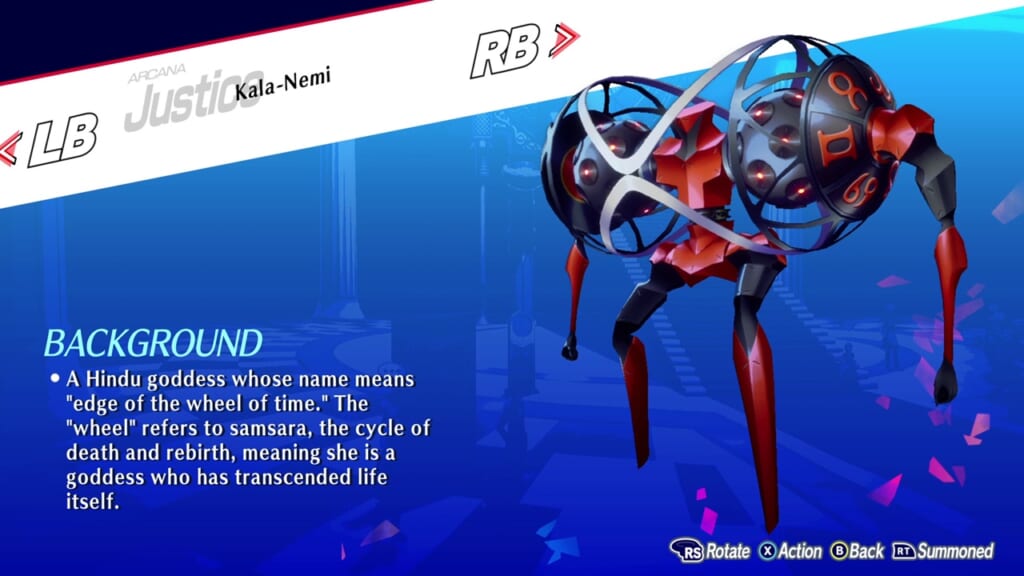 Persona 3 Reload: Episode Aigis (Persona 3 Remake, P3R) - Kala-Nemi (Justice) Persona Guide