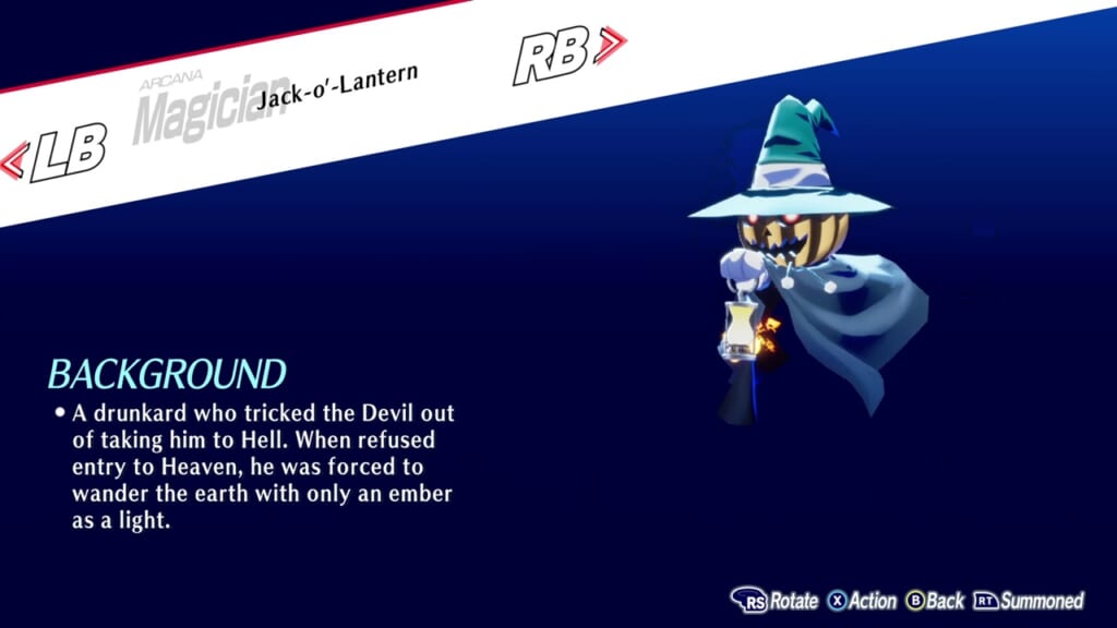 Persona 3 Reload: Episode Aigis (Persona 3 Remake, P3R) - Jack-o'-Lantern / Pyro Jack (Magician) Persona Guide