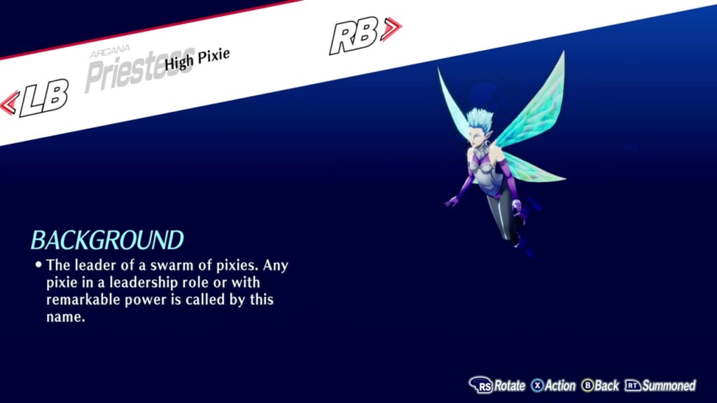 Persona 3 Reload: Episode Aigis (Persona 3 Remake, P3R) - High Pixie (Priestess) Persona Guide