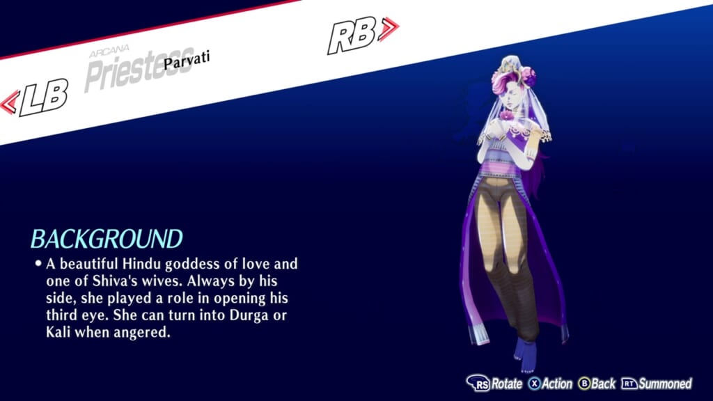 Persona 3 Reload: Episode Aigis (Persona 3 Remake, P3R) - Parvati (Priestess) Persona Guide