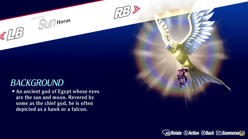 Persona 3 Reload: Episode Aigis (Persona 3 Remake, P3R) - Horus (Sun) Persona Guide