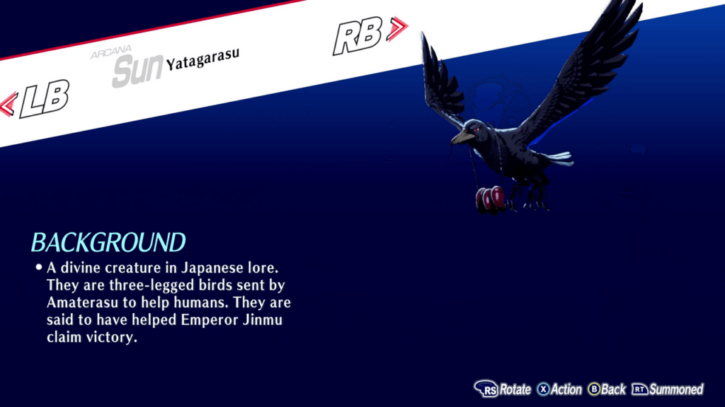 Persona 3 Reload: Episode Aigis (Persona 3 Remake, P3R) - Yatagarasu (Sun) Persona Guide